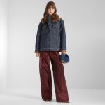 FENDI Fendigraphy Mini Blue FF denim flocked mini-bag - Image 3